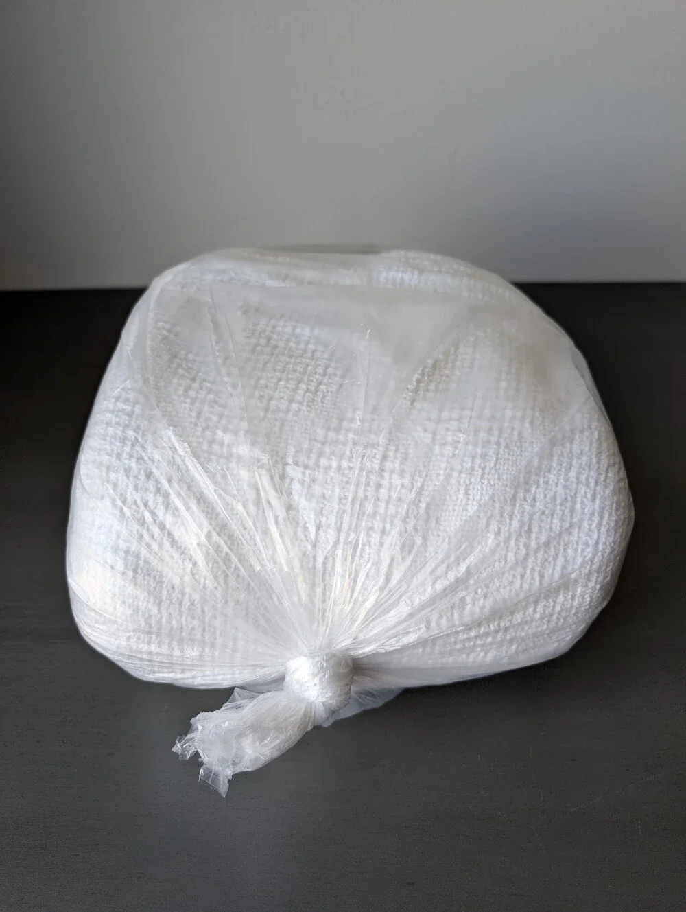 White Cotton Queen Blanket 92x88 Textured Woven 100% Cotton Made in USA Stretch